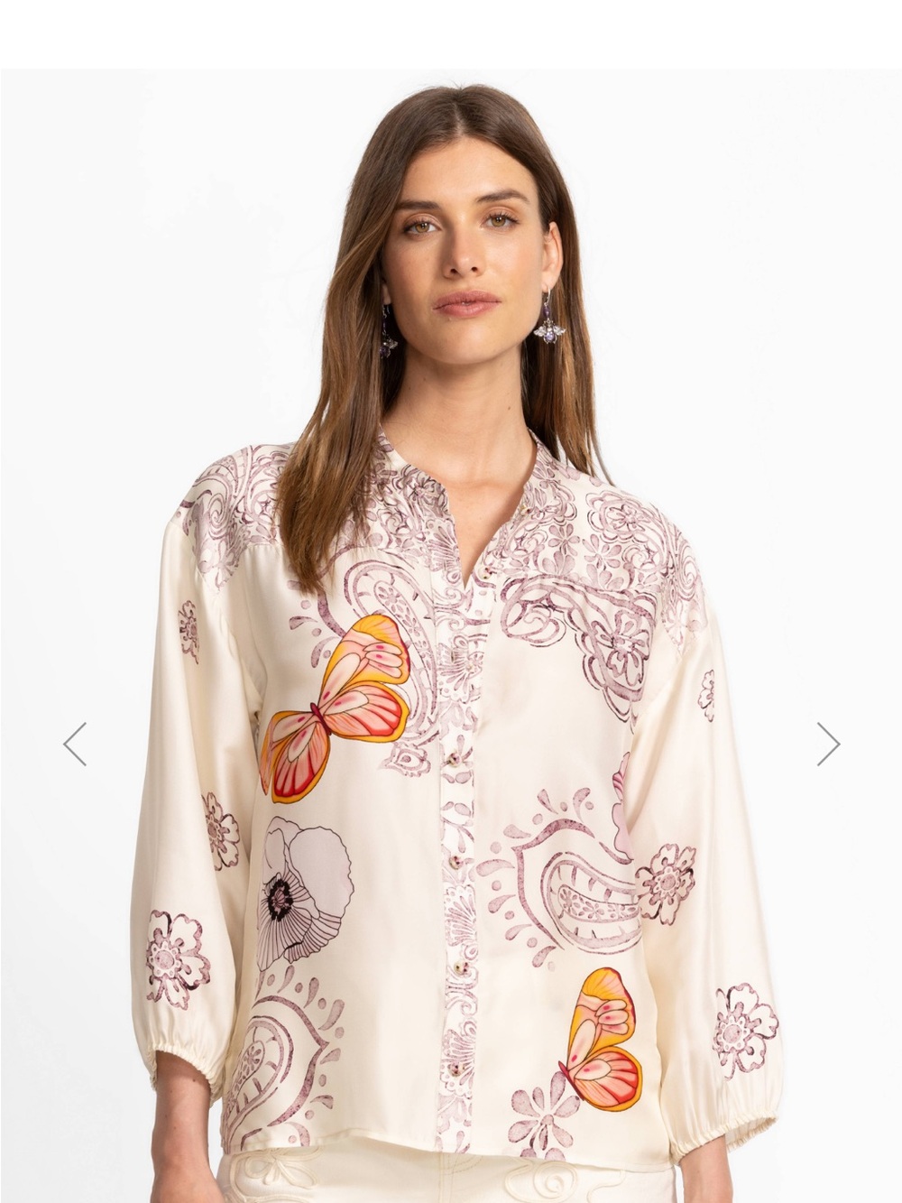 Johnny Was LUCINDA BUTTON DOWN SHIRT